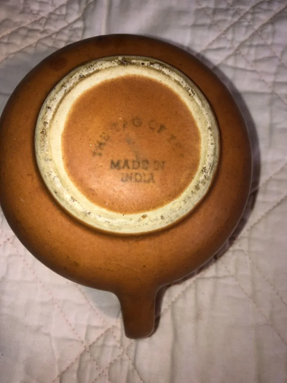 The Tao of Tea Brown Ceramic Teapot